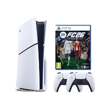Playstation 5 Slim 1 TB CD'li + 2 Kol Dualsense + PS5 FC26 Oyun (İthalatçı Garantili)