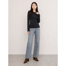 Loft Bella Regular Fit Kadın Pantolon Lf2044341 Q1.v1 Denim