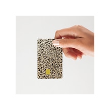 Aşko Kuşko Yeni Kahverengi Leopar Desen Kart Kaplama Sticker Yüksek Kalite Standart