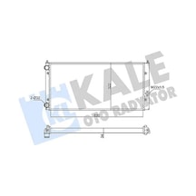 Vw Golf 3 Motor Radyatoru 1.8 1992-1997 Abs Acc Adz Kale 348240
