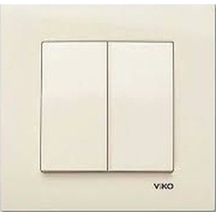 Viko 90960102 Karre Krem Komütatör Çerçeve Dahil