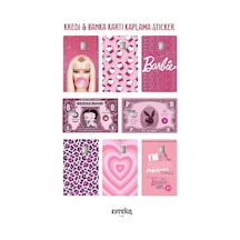 8'li Karma Aşko Kuşko Kart Kaplama Sticker