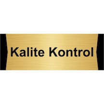 Son Kontrol 5x20cm Altın Renk Metal Yönlendirme Levhası