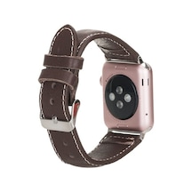 Bouletta Apple Watch Uyumlu Deri Kordon 42-44-45Mm Nm4-As4 Kahve