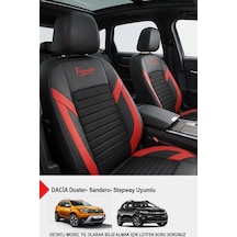 Formentor Tay Tüyü Oto Koltuk Kılıfı Dacia Sandero-stepway-duster Uyumlu Kırmızı