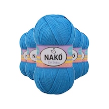 5 Adet Elite Baby El Örgü İpi Tüylenmeyen Bebek Yünü Alaska Mavis