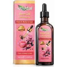 Safvital Gül Özlü Serum 100 Ml B5 Vitaminli Yoğun Nem Işıltı Veren Cilt Ve Saç Bakım Serumu Etkili
