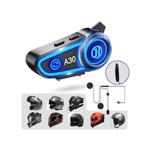 Miaxtreme A30 2x Eşleşmeli Intercom Motor Kurye Kask Bluetooth Kulaklık