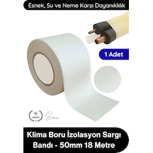 Klimabandı Klima Boru İzolasyon Sargı Bandı 50mm 18 Metre Pvc Uv Dayanıklı Su Geçirmez Dekoratif Sa