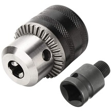 Adt 1.5-10mm 1/16 Inç - 3/8 Inç Kapasiteli Anahtar  Chuck Anahtarı Dönüştürücü 1/2 Inç Soket Kare Dişi Adaptör