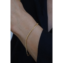 14 Ayar Altın 3 Mm Gurmet Bileklik Zbm033