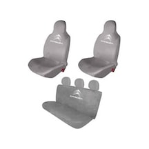 Citroen Xsara Pratik Servis Kılıfı Ön ve Arka Set Gri