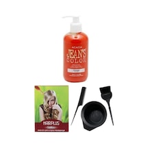 Jeans Color Saç Boyası Turuncu 250ml, Saç Açıcı Ve Fluweel Saç Boya Seti
