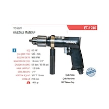Emax Havalı Kompozit Kabzalı Matkap 13 MM - Devir 900 Rpm Emax Havalı Kompozit Kabzalı Matkap 13 MM - Devir 900 Rpm