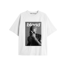 Kalic Studio Unisex Erkek Kadın Blond Frank Ocean Beyaz T-shırt Frankbeyaz31
