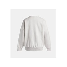 Ua Rival Fleece Os Crew Kadın Sweatshirt 1386463-023 Gri