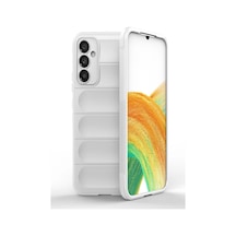 Samsung Galaxy A25 5g Kılıf Optimum Silikon - Krem Çok Renkli