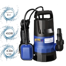 Staxx Power 450W Plastik Gövdeli Kirli Ve Temiz Su Dalgıç Pompa
