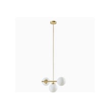 Modern Spor Avize Mat Gold Kaplama Salon Avize Opal Camlı Eskitme Kaplama