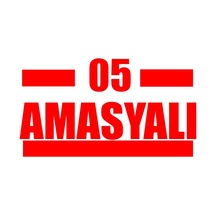 05 Amasyalı Araba Sticker 17x17 Cm Kırmızı