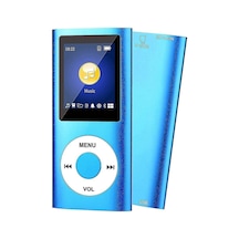 Digital Renkli Ekranlı Hafıza Kartı Girişli Metal Mavi Mp3 Mp4 Çalar
