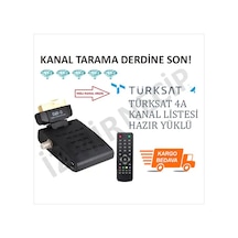 Mini Scart Uydu Alıcı Türksat 4A Uyumlu Kanallar Yüklü Sıralı