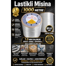 Lastikli Misina Şeffaf 1.00 Mm 1000 Metre Yeni Ürün Büyük Boy