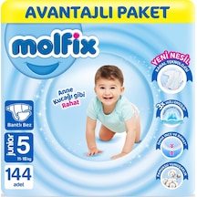 Molfix Bebek Bezi 5 Beden Junior Avantajlı Paket 144 Adet