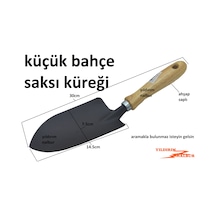 Bahçe Hobi Küreği Ahşap Saplı Saksı Kürek Çiçek Gübre Ekon