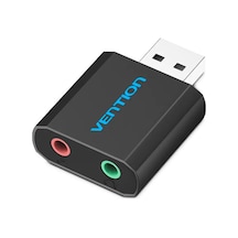Vention 7.1 USB Kulaklık Mikrofon Giriş Ses Kartı Siyah