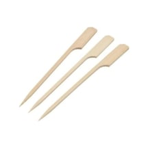 Bambu Golf Kürdan, 9 Cm, 100'lü Paket Ahşap - Beyaz