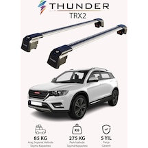 Great Wall Haval H6 2017-sonrası Trx2 Thunder Carrier Kilitli Ara Atkı Taşıyıcı Tavan Barı Siyah