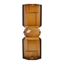 Kristal Mum Tutucu, Kahverengi 15x5,5 Cm
