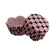 Cupcake Kalıbı Pet Kapsül Dalgalı Pembe Emoji Kek Kalıbı 65X38 Mm