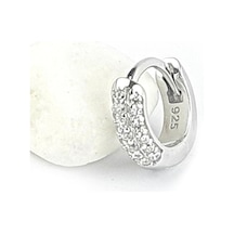 Pırlanta Parlaklığında Zirkon Taşlı 925ayar Gümüş Tragus Kıkırdak Helix Halka Piercing Gümüş