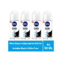 Nivea Invisible Black&White Pure Kadın Roll-On Deodorant 4 x 50 ML