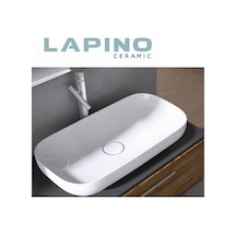 Lapino Premium 90 CM Tezgah Üstü Lavabo Beyaz