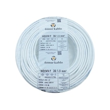 Öznur 80mt 3x1,5mm Ttr Bakır Elektrik Kablosu Beyaz