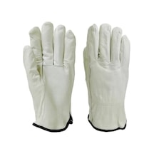 Gri Inek Derisi Deri Eldiven Güvenli Yüksek Kaliteli Erkek İş Güvenliği Çalışma Mekanik Tamir Bahçe Eldivenleri