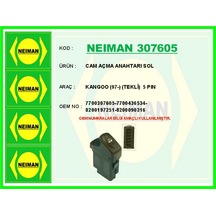 Cam Açma Anahtarı Sol Renault Goo 97- Tekli Gldısptm - 98 5 Pin