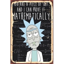 free rick retro ahşap poster