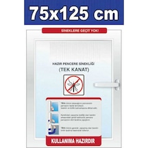 Sintak-Hazır Pencere Sinekliği 5 Ad.Tek Kanat Sineklik (75X125)