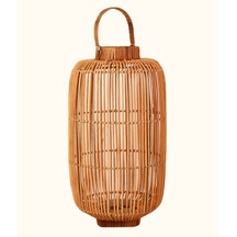 Koza Home Meander El Yapımı Dekoratif Rattan Mumluk 28x50x70 8937 Standart