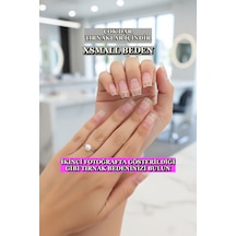 100 Adet Xsmall Mat Kare Takma Tırnak Seti Orta Uzunlukta Yapıştırıcı Hediyeli. Tam Elinize Göre Xsmall