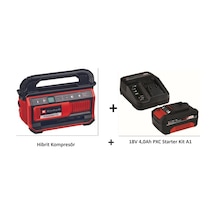 Einhell Pressito 18/25 Hybrid Akülü Hibrit Kompresör + A1 18V 4.0AH PXC Starter Kit