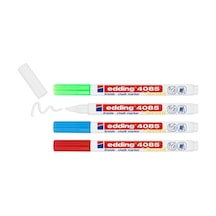 Edding 4085 Kara Tahta Ve Cam Için Likit Sıvı Tebeşir Kalemi Seti 4'Lü Blister