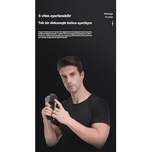 Pazly Fascia Gun Kas Gevşetme Masaj Aleti Şarjlı Sessiz Siyah Model siyah