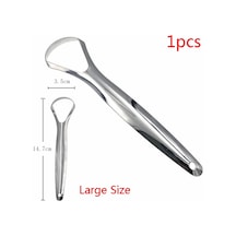 Stainless Steel Tongue Scraper Cleaner Tongue Scrapers Toothbrush Oral Hygiene 1pcs Scraper Large