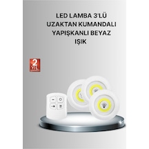 Dekoratif Ve Pratik 3 Lü Kumandalı Spot Led Aydınlatma - Sarı