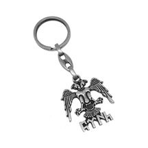 Çift Başlı Kartal Ve Göktürkçe Türk Yazılı Döküm Metal Anahtarlık